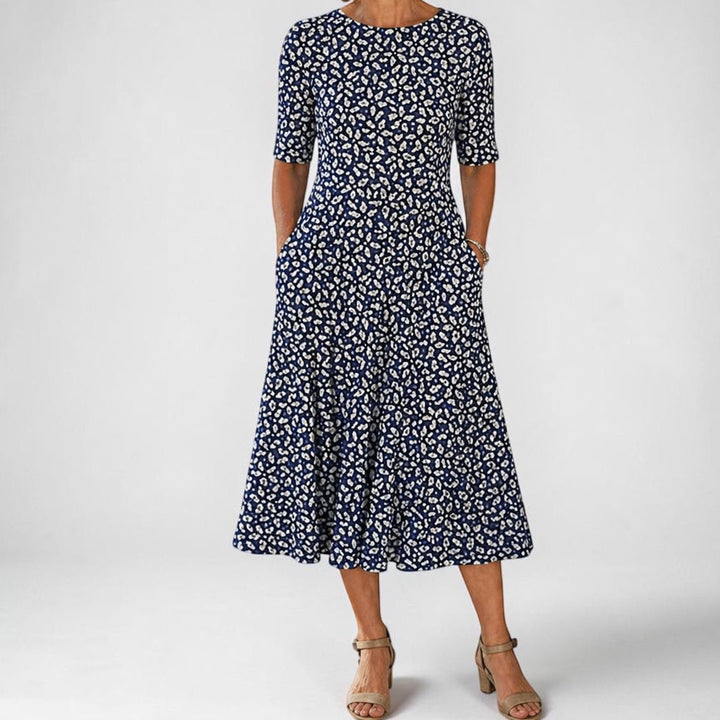 Sarah | Effortless Floral Midi Dress