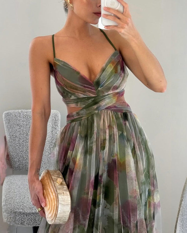 Serena | Enchanting Floral Print Maxi Dress