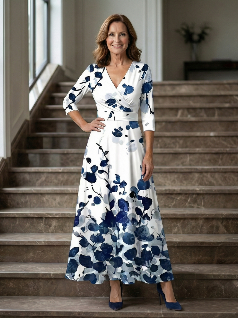 Joanna | Cross-Neck Midi Dress