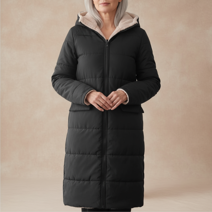 Fairford Reversible Wool-Lined Puffer Coat – Dual-Look Warmth in One