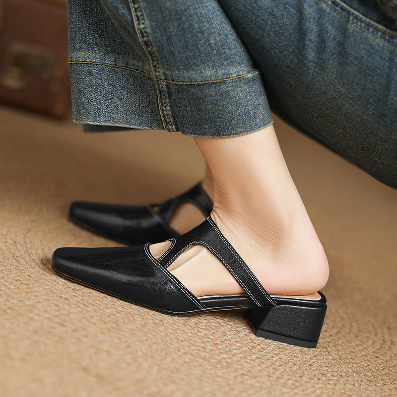 Dessa | Genuine Leather Mules