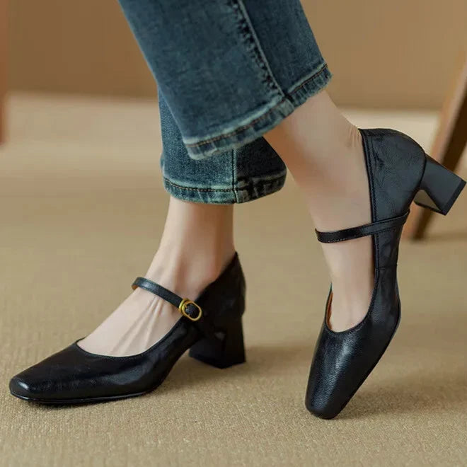 Bella | Genuine Leather Heels