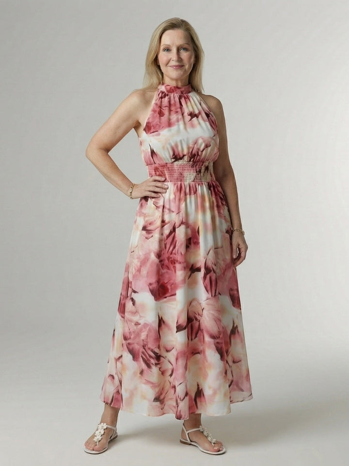 Martyna | Midi Halter Dress