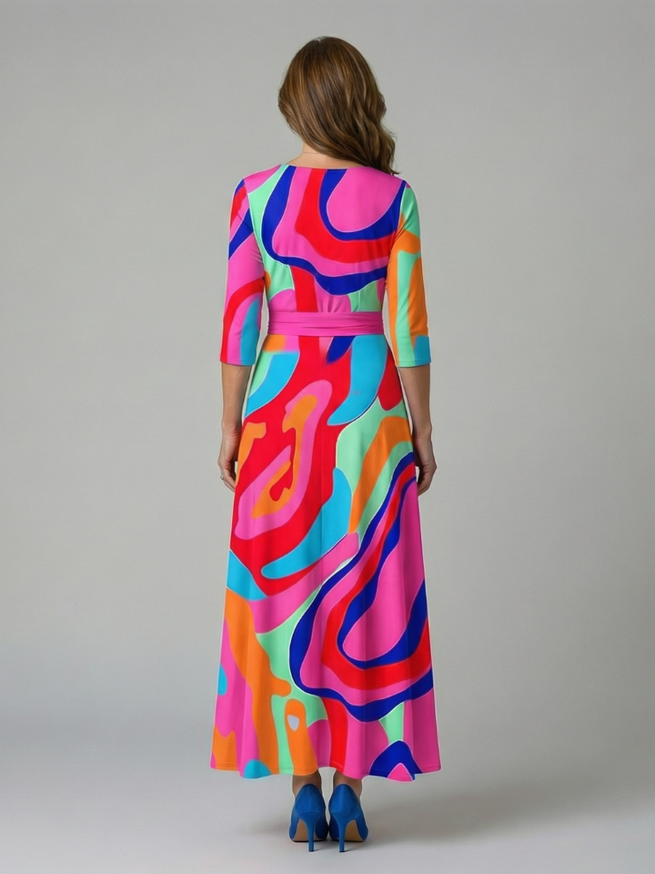 Joanna | Cross-Neck Midi Dress