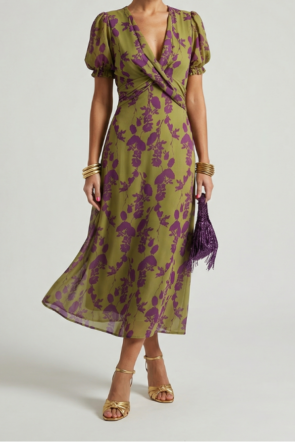 Natalia | Floral Midi Dress