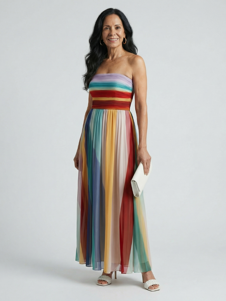 Weronika | Striped Maxi Dress