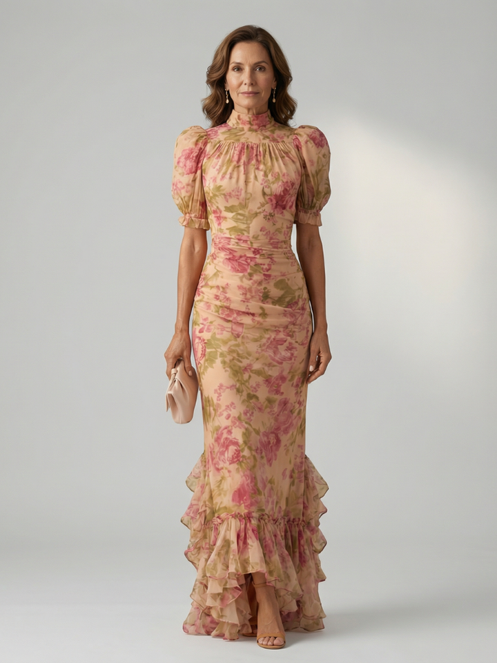 Aleksandra | High-Neck Midi Dress