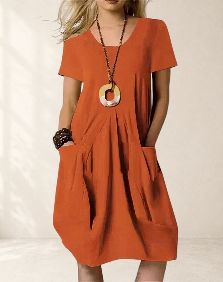 Alani | Easy Casual Flow Midi Dress