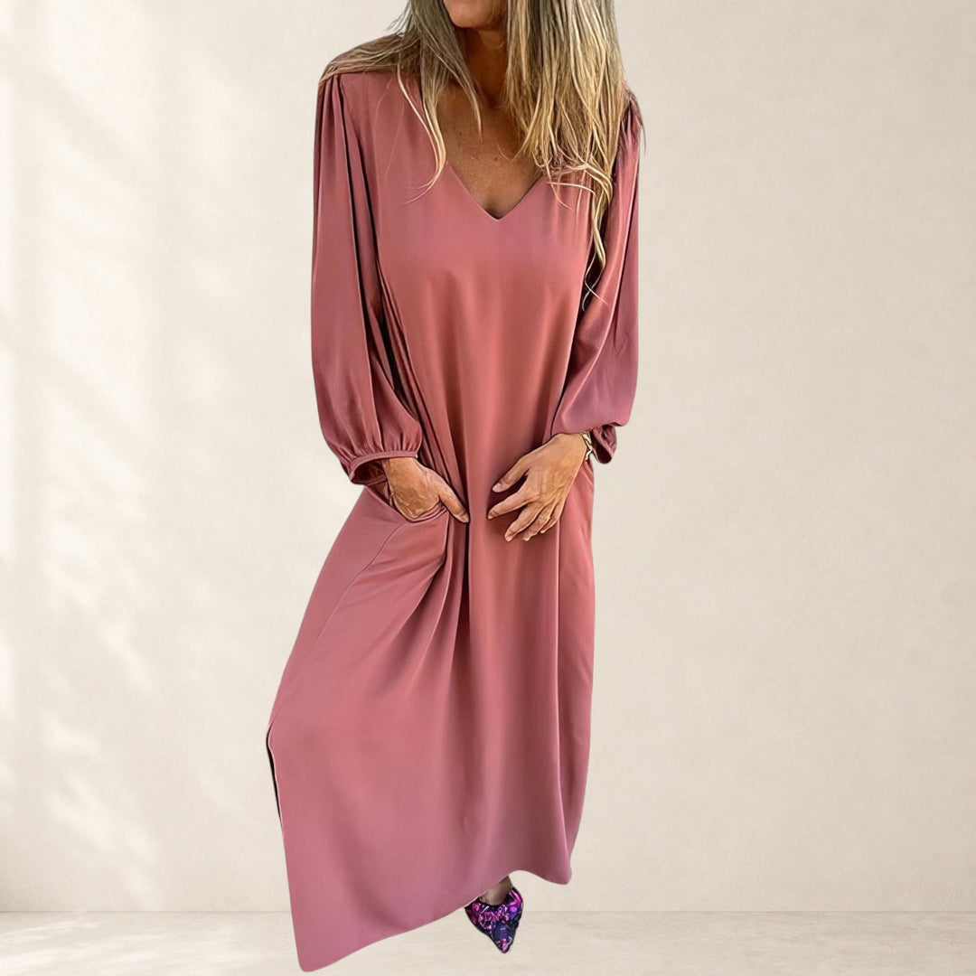 Carol™ - Long Boho Dress with Pockets