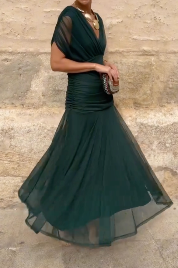 Elina | V-neck Maxi Dress