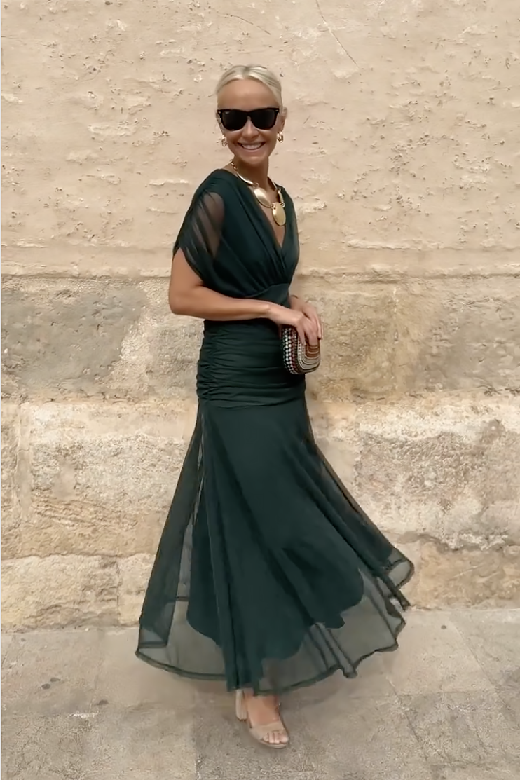 Elina | V-neck Maxi Dress