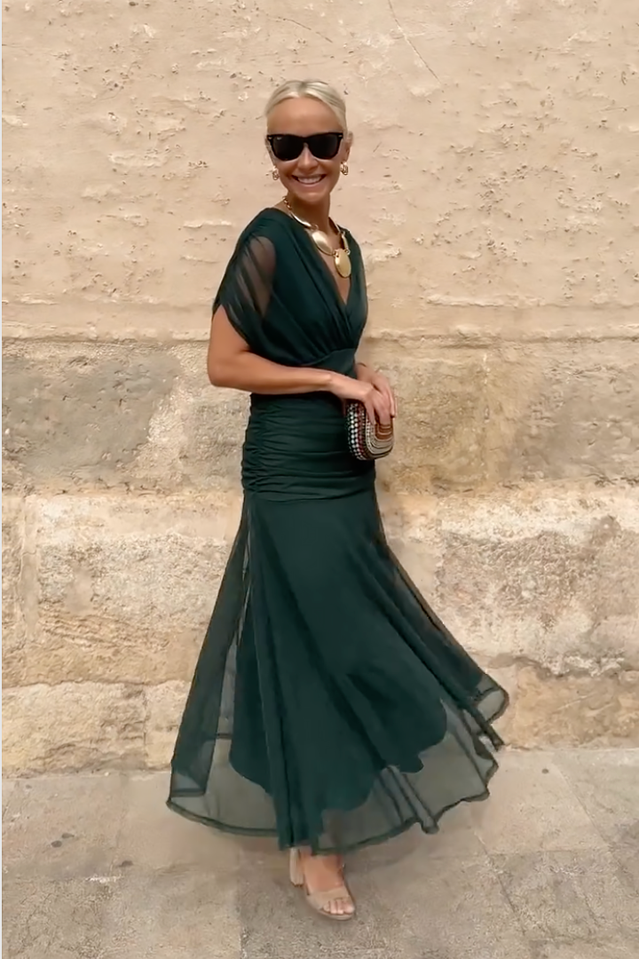 Elina | V-neck Maxi Dress