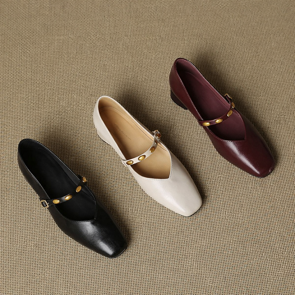 Zyra | Genuine Leather Flats