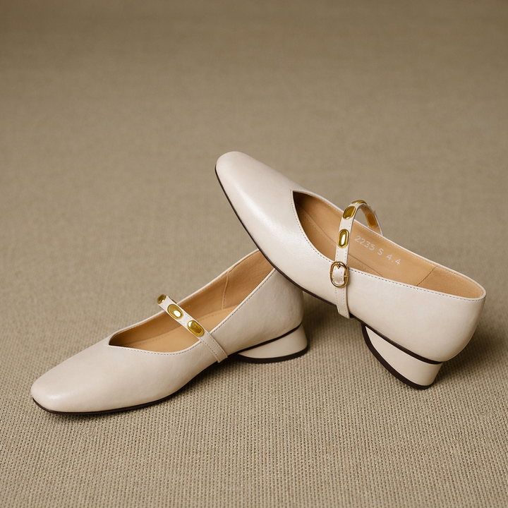 Zyra | Genuine Leather Flats
