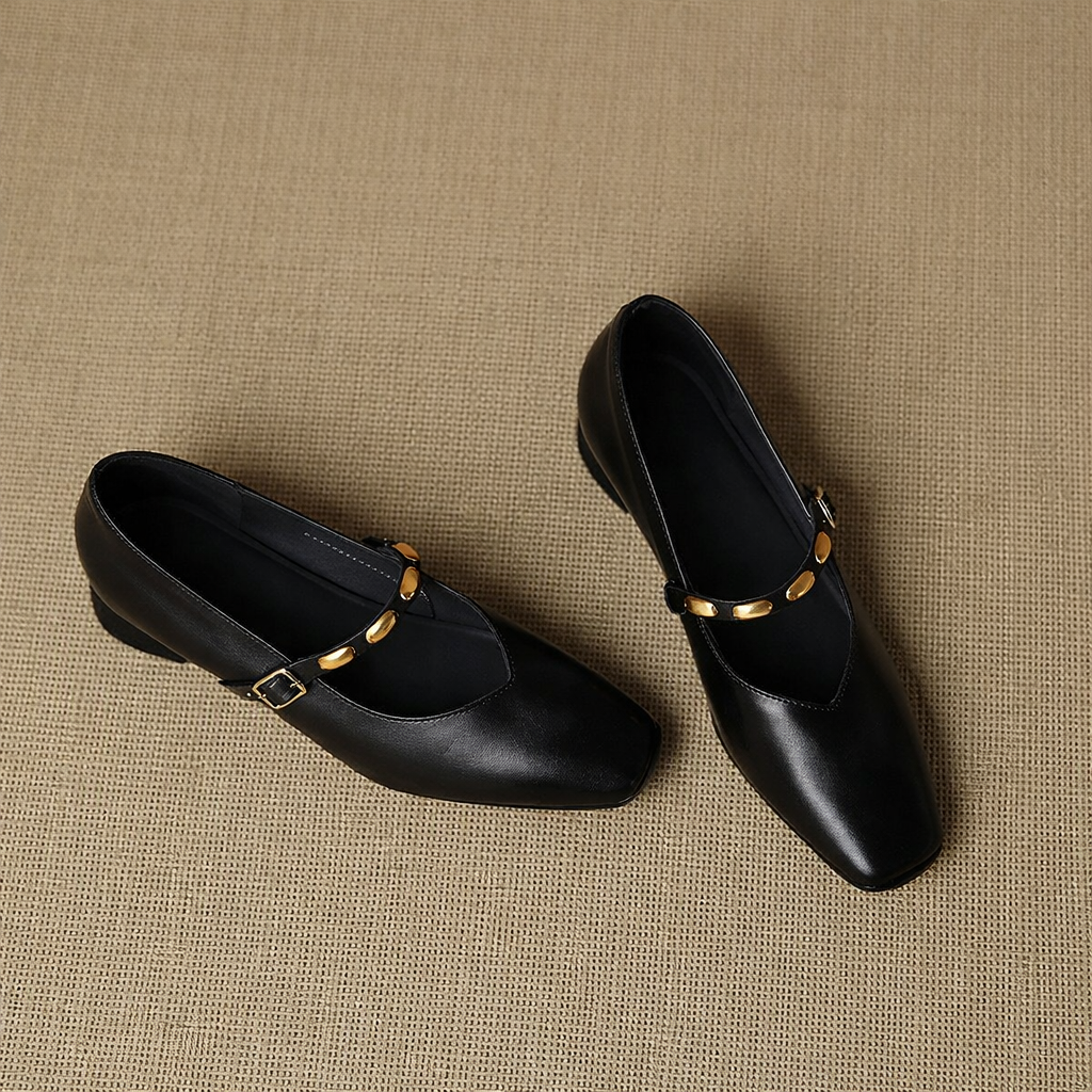 Zyra | Genuine Leather Flats