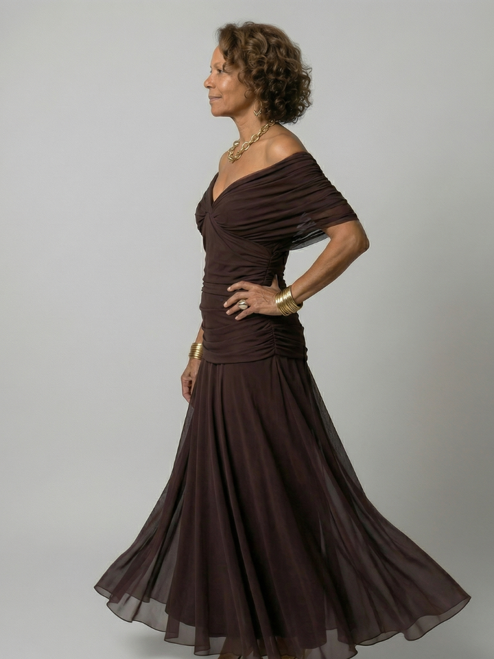 Zaneta | Off-Shoulder Midi Dress