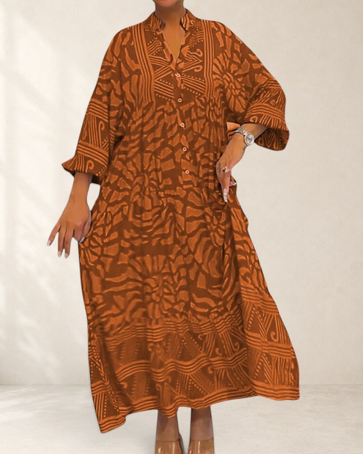 Mckinley™ | Maxi Dress With Elegant Print