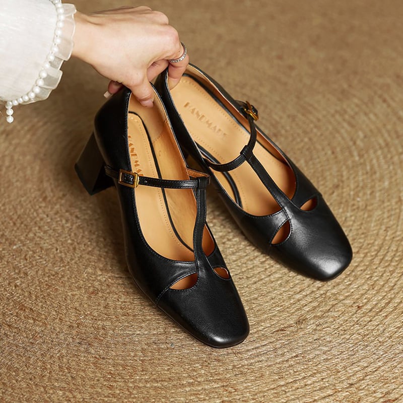 Alysa | Genuine Leather Heels
