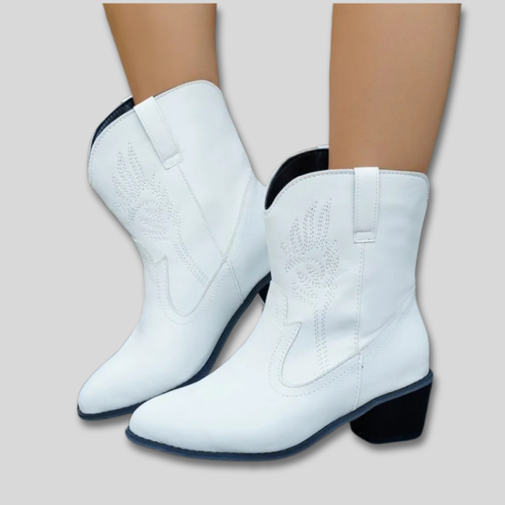 Zephyra | Embroidered Cowboy Boots