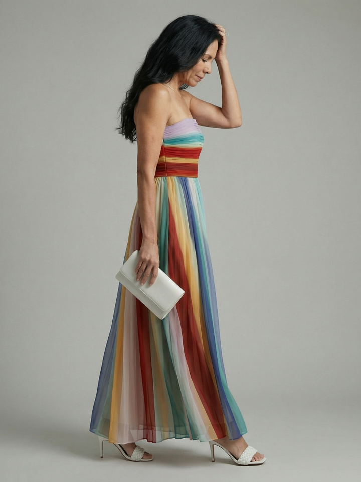 Weronika | Striped Maxi Dress