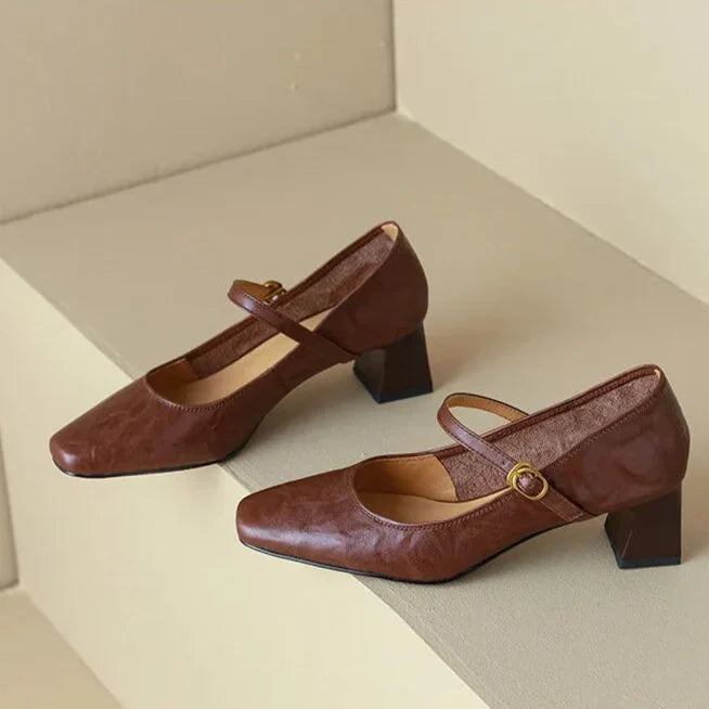 Bella | Genuine Leather Heels
