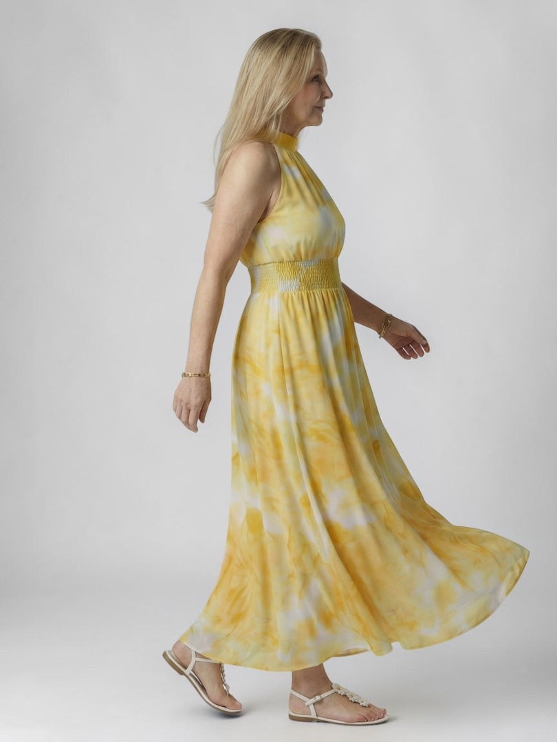 Martyna | Midi Halter Dress