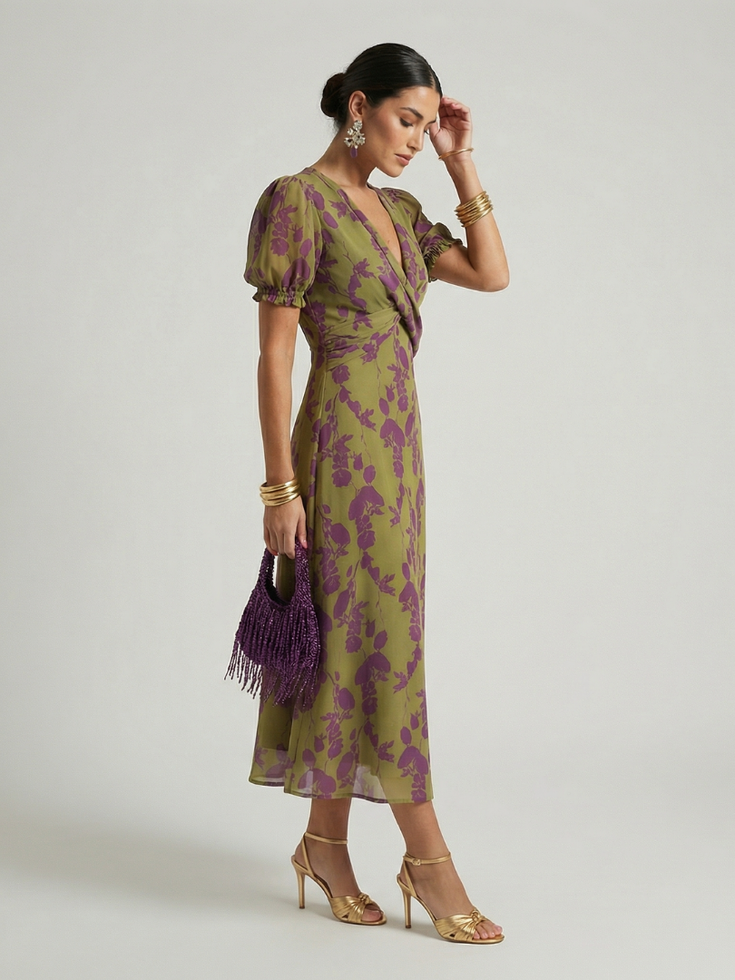 Natalia | Floral Midi Dress