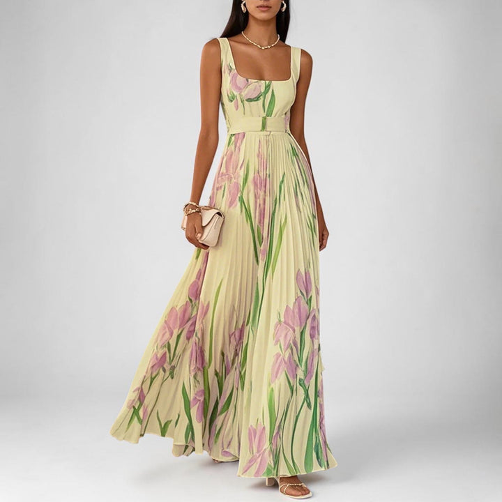 Tressa - Stylish Sleeveless Floral Dress