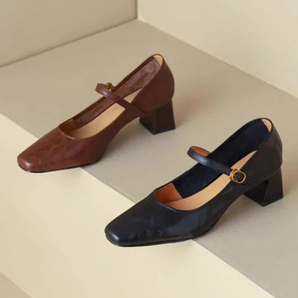 Bella | Genuine Leather Heels
