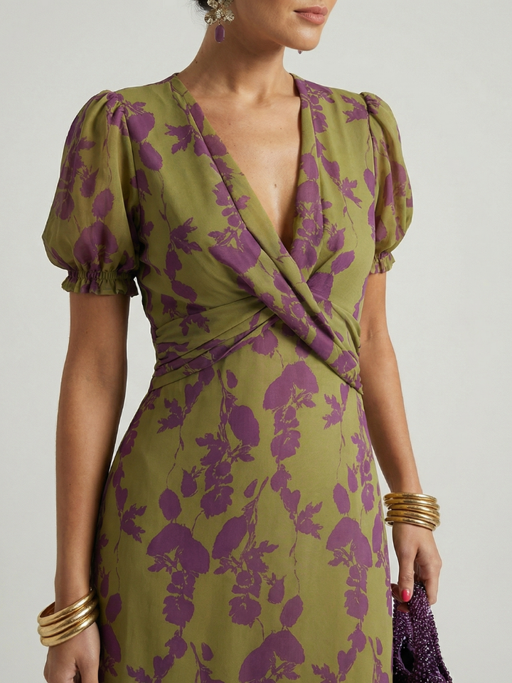 Natalia | Floral Midi Dress