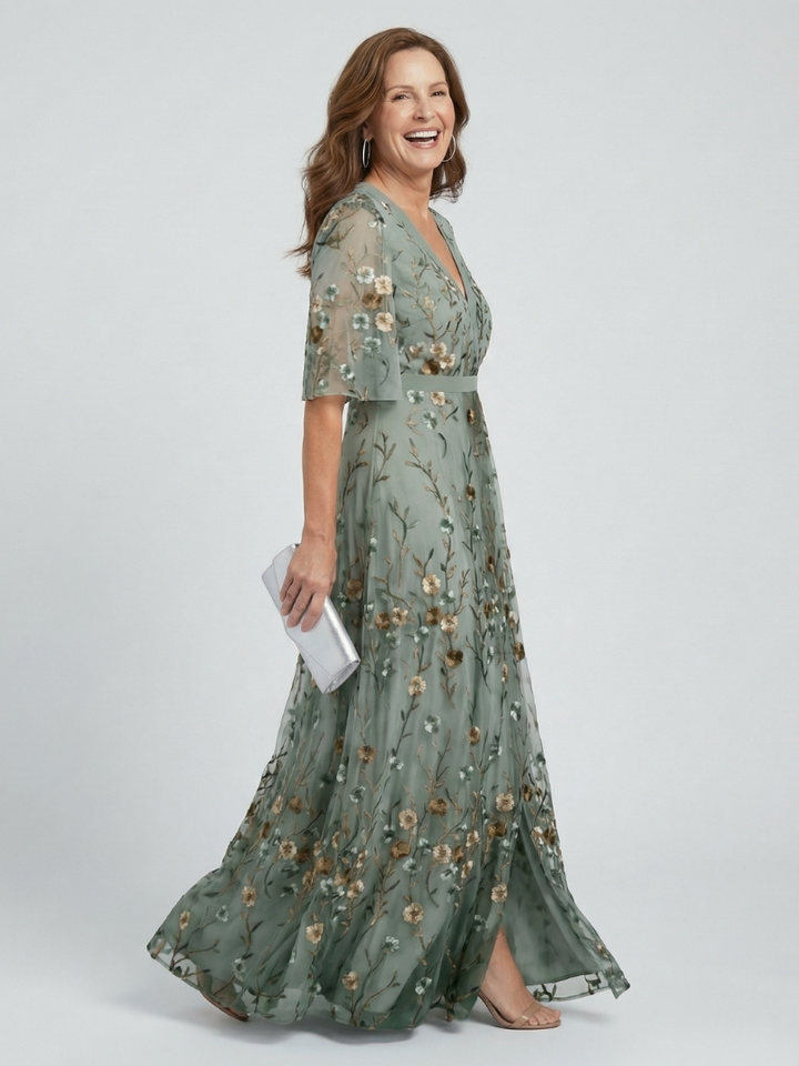 Aneta | Floral Halter Maxi Dress