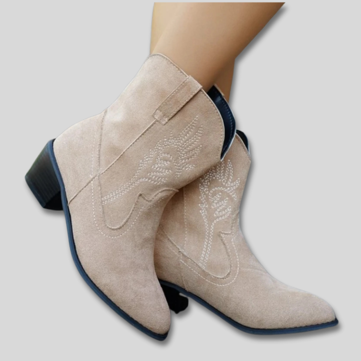 Zephyra | Embroidered Cowboy Boots