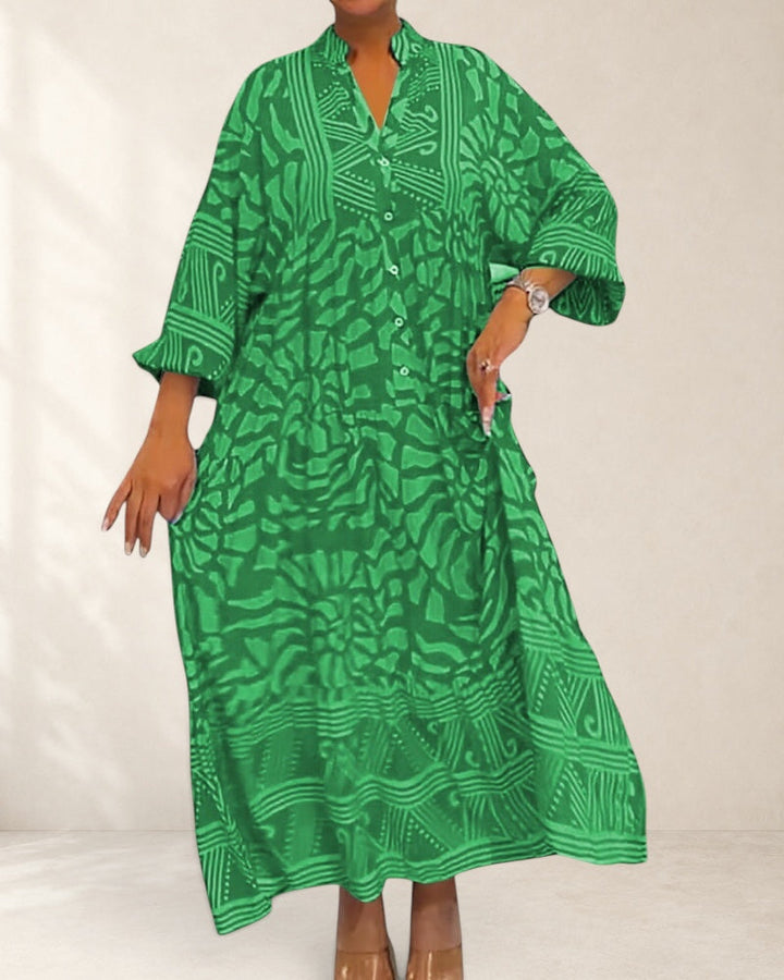 Mckinley™ | Maxi Dress With Elegant Print