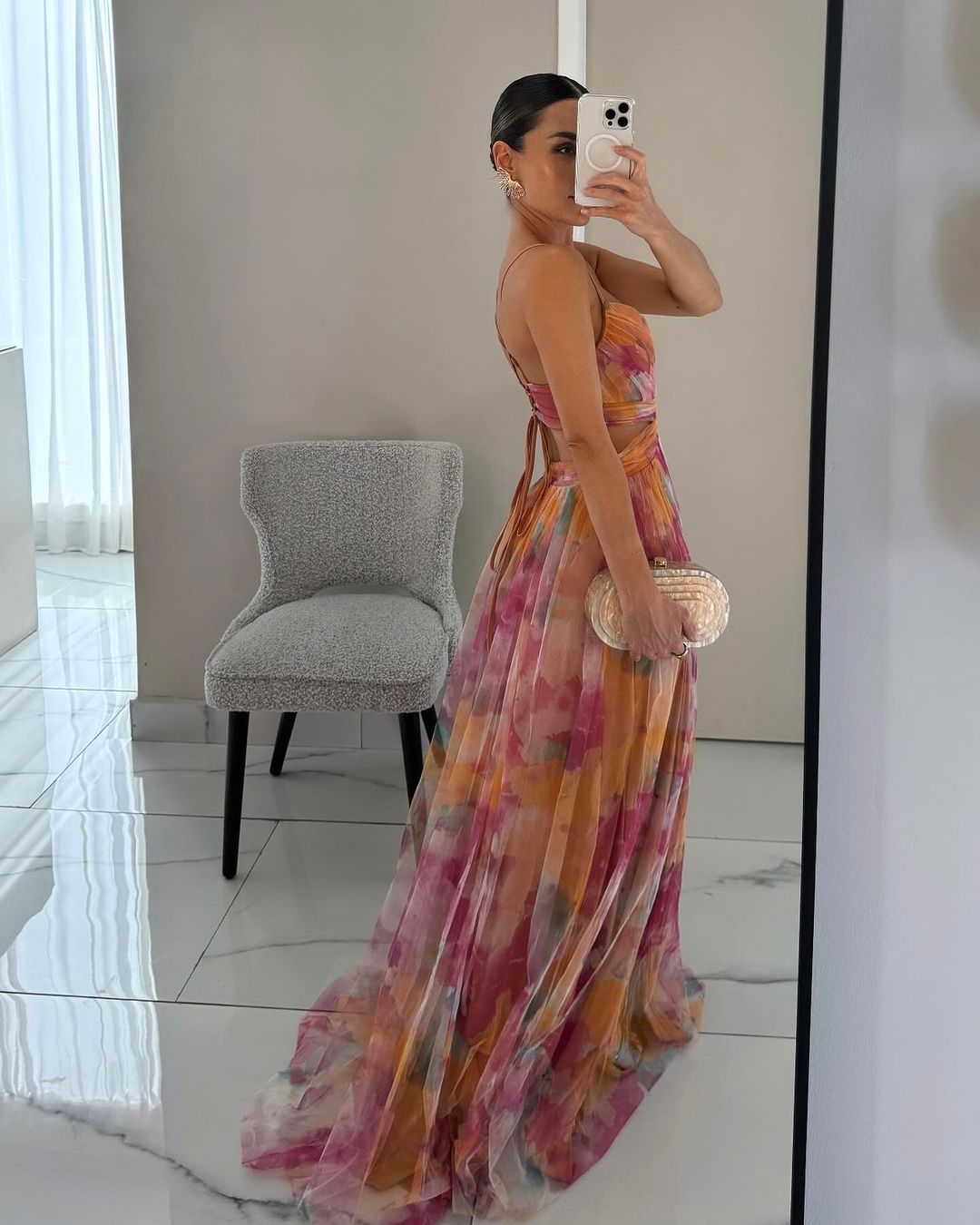 Serena | Enchanting Floral Print Maxi Dress