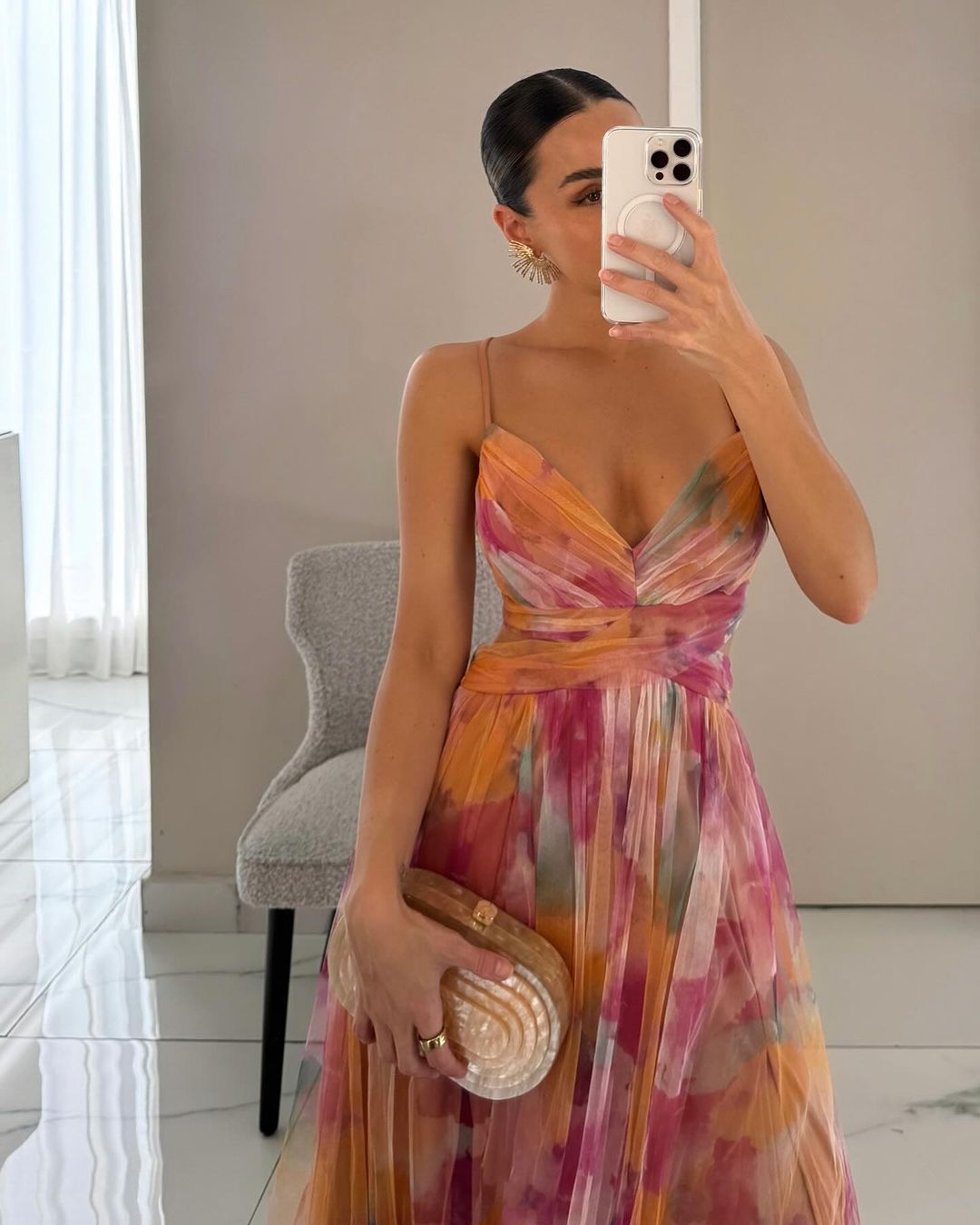 Serena | Enchanting Floral Print Maxi Dress