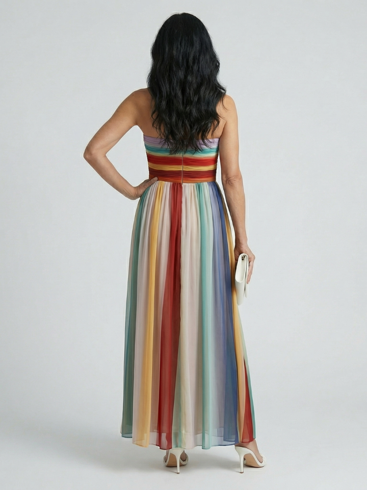 Weronika | Striped Maxi Dress