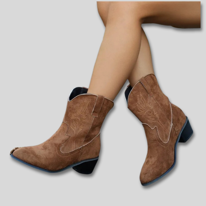 Zephyra | Embroidered Cowboy Boots