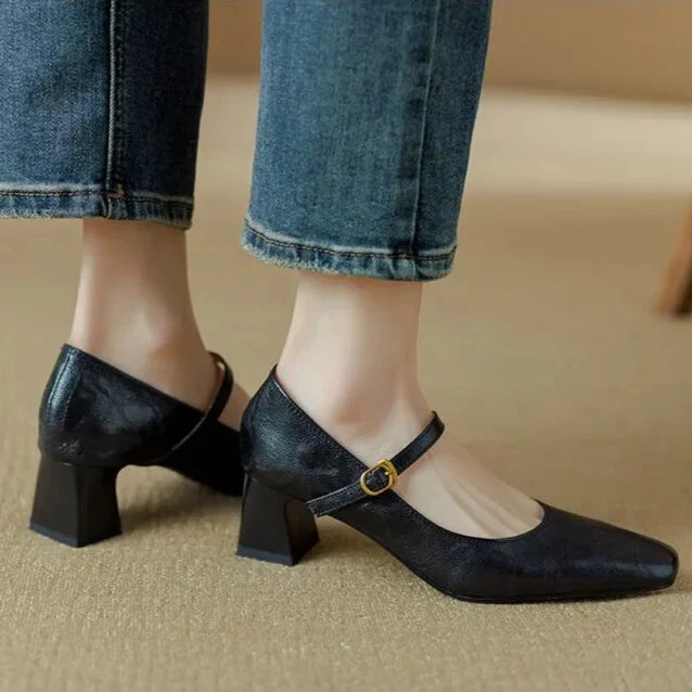 Bella | Genuine Leather Heels