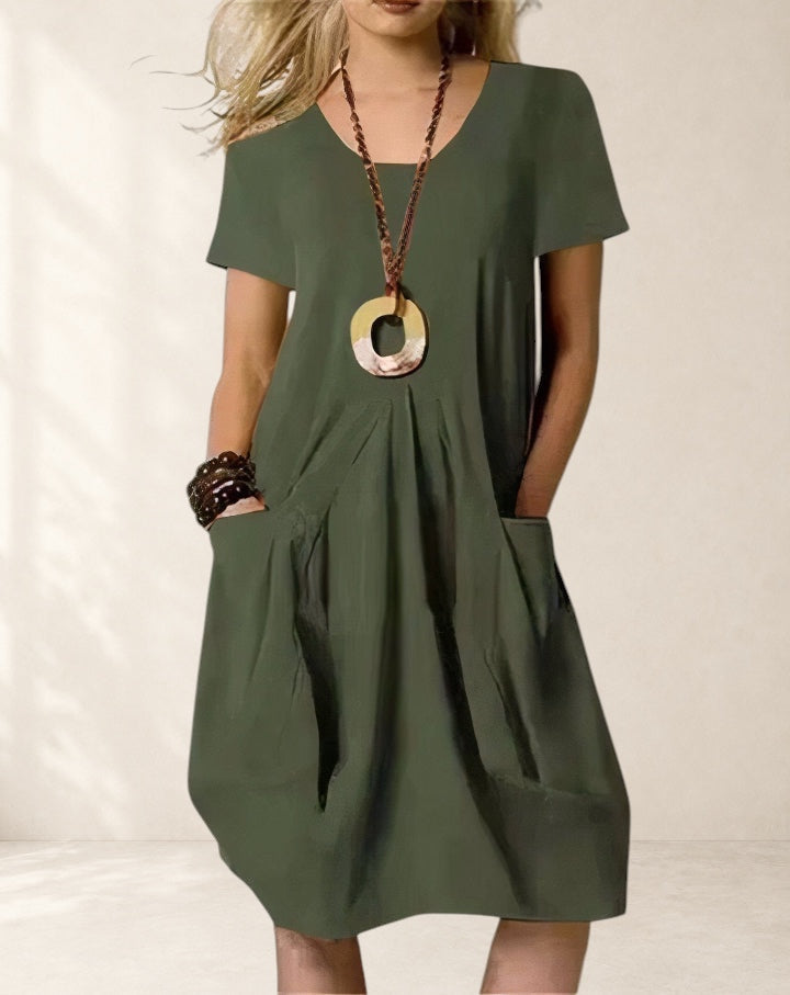 Alani | Easy Casual Flow Midi Dress
