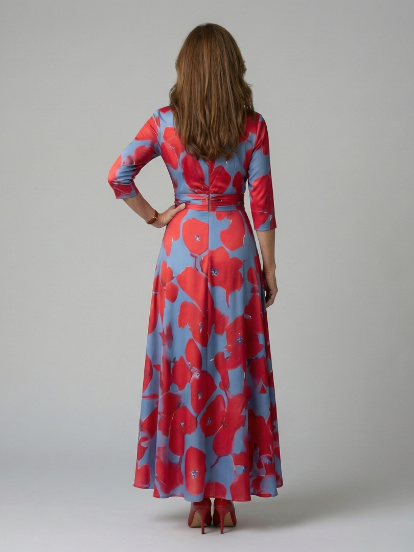 Joanna | Cross-Neck Midi Dress