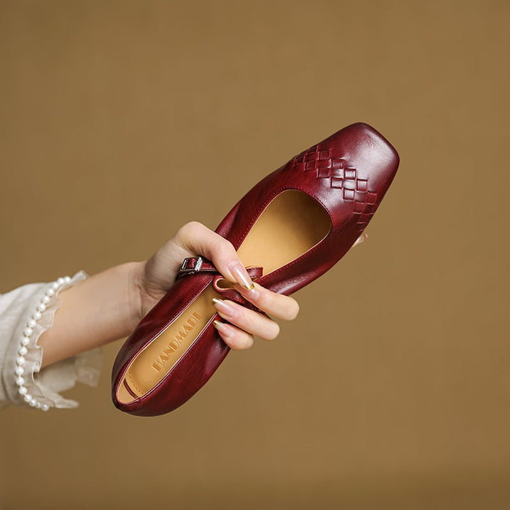 Verity | Square-Toe Mary Jane Flat