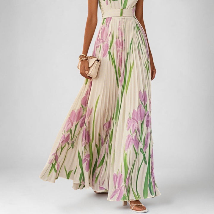 Tressa - Stylish Sleeveless Floral Dress