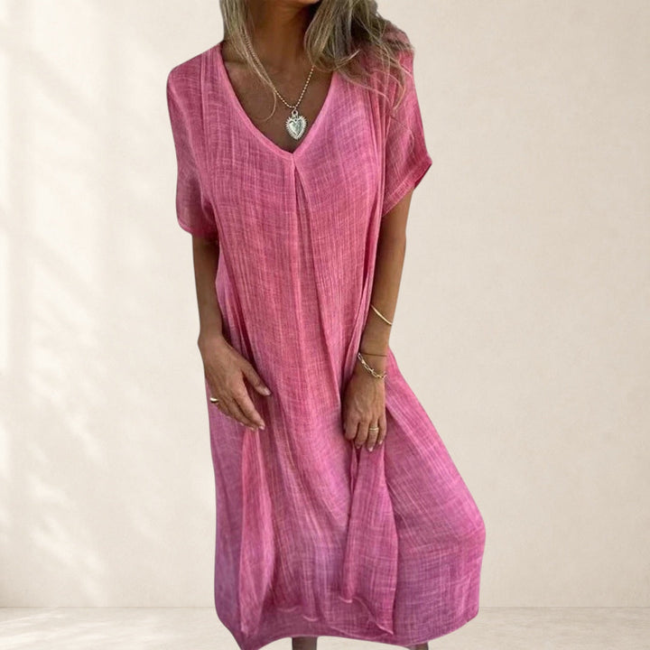 Fiona™ – Elegant Lightweight V-Neck Dress