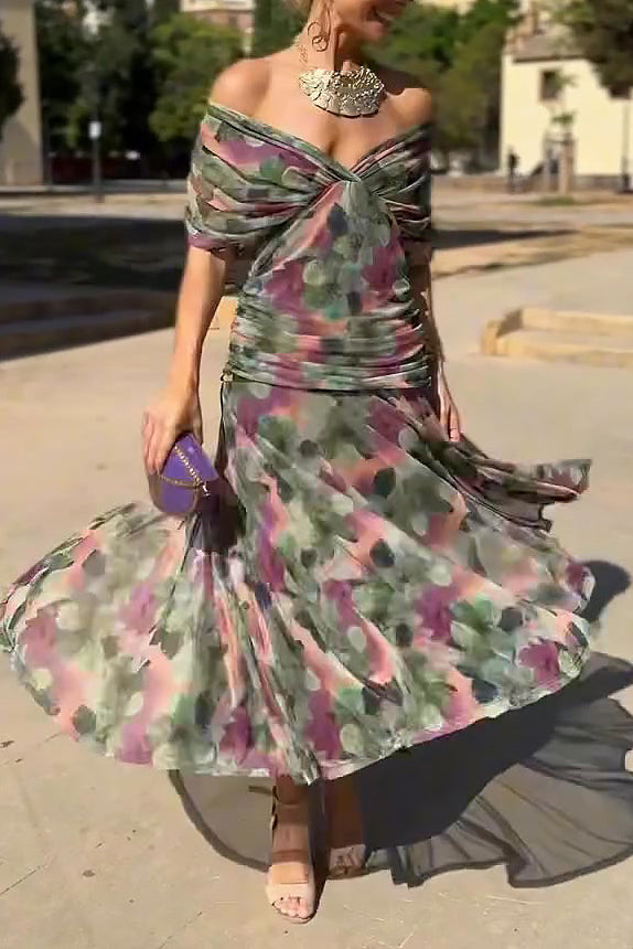 Elina | V-neck Maxi Dress