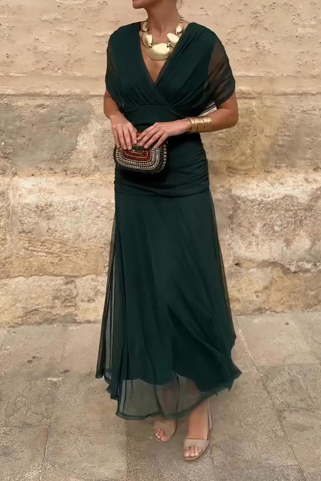 Elina | V-neck Maxi Dress