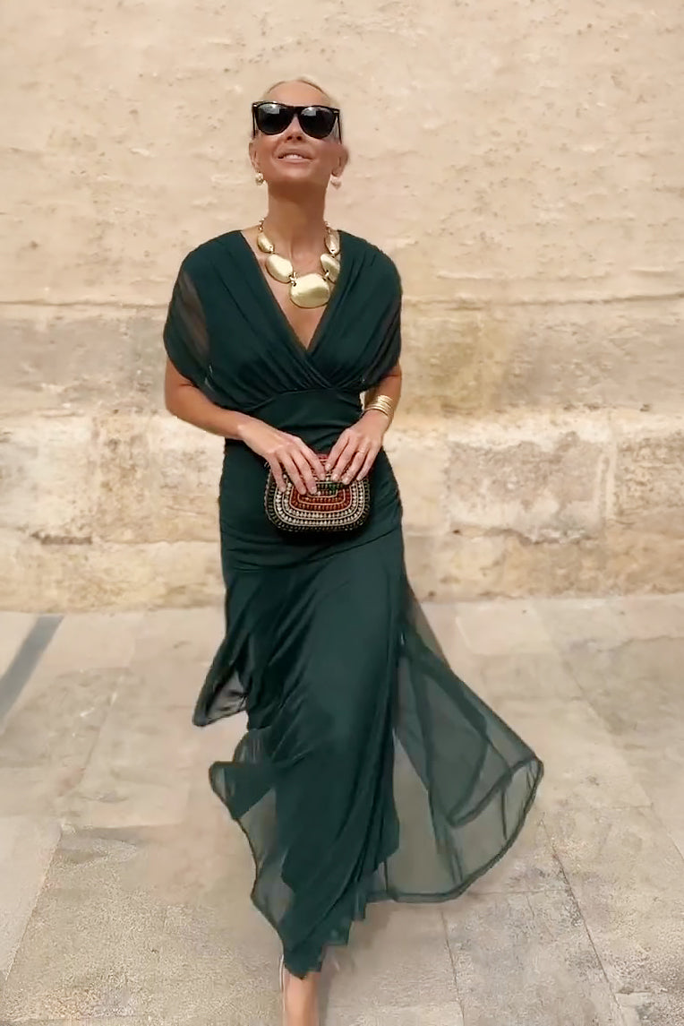 Elina | V-neck Maxi Dress