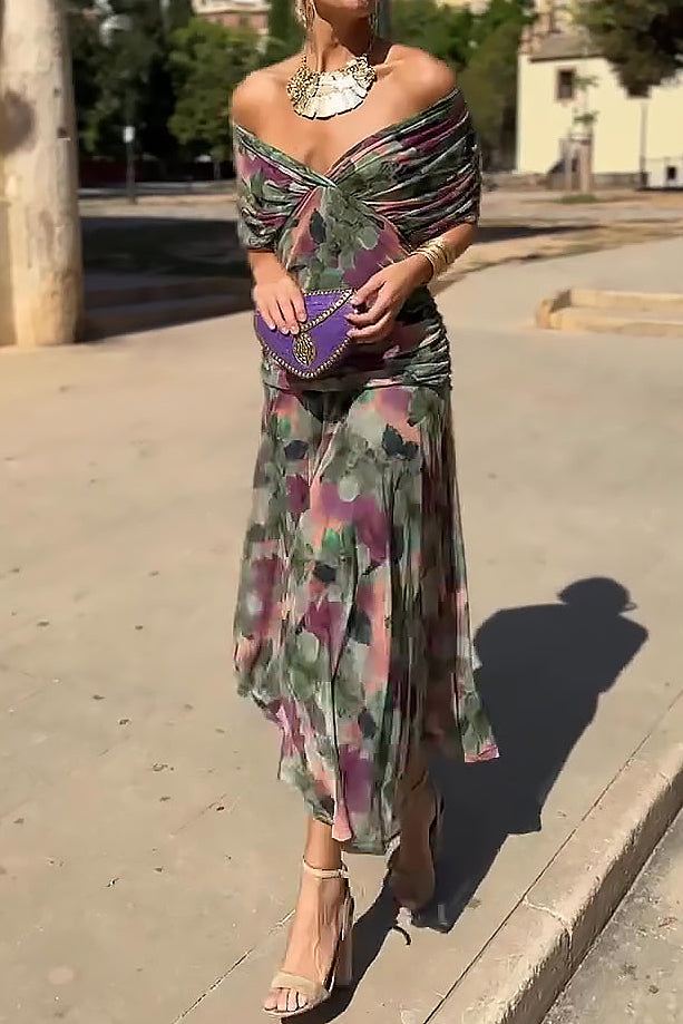 Elina | V-neck Maxi Dress