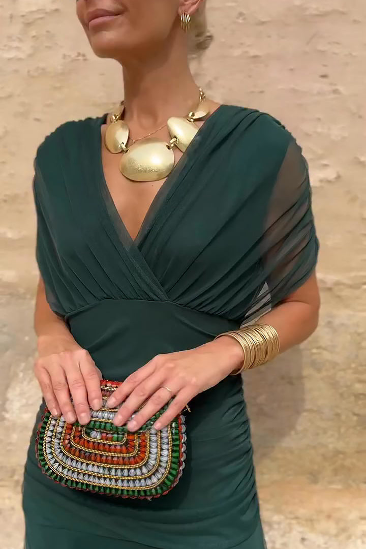Elina | V-neck Maxi Dress