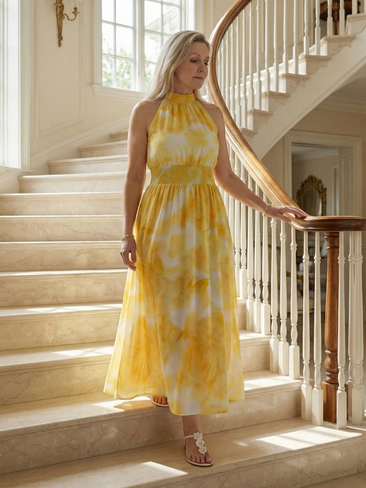 Martyna | Midi Halter Dress