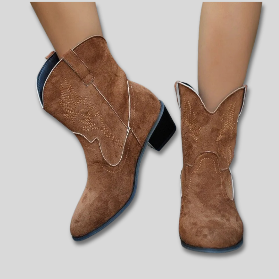 Zephyra | Embroidered Cowboy Boots